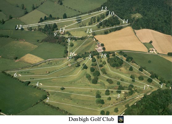 Aerial view of the course